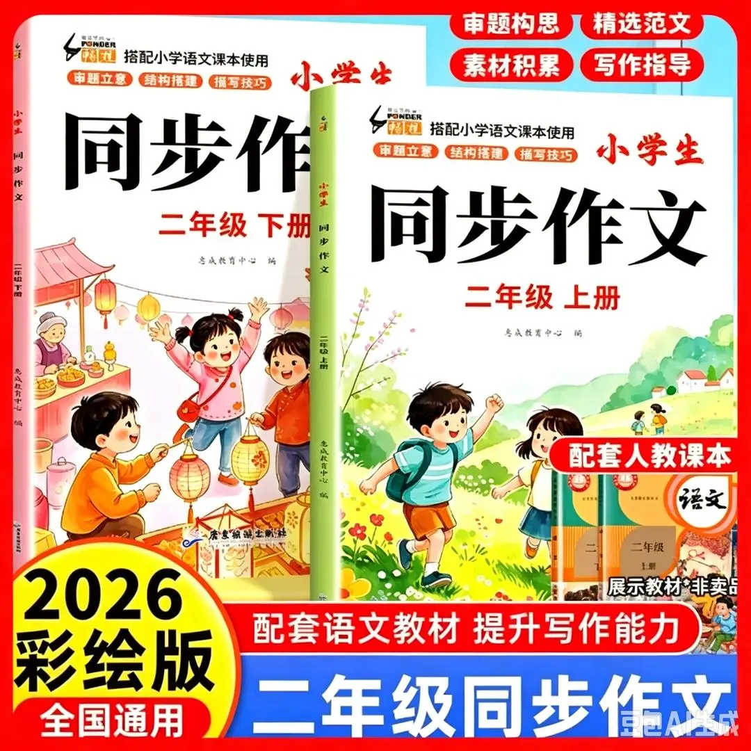 【语文老师推荐】2-6年级小学同步作文满分优秀范文教文化练字帖K