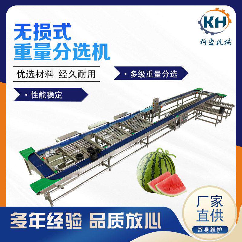 科宏机械无损式重量分选机西瓜哈密瓜智能分拣猕猴桃杨桃重量分