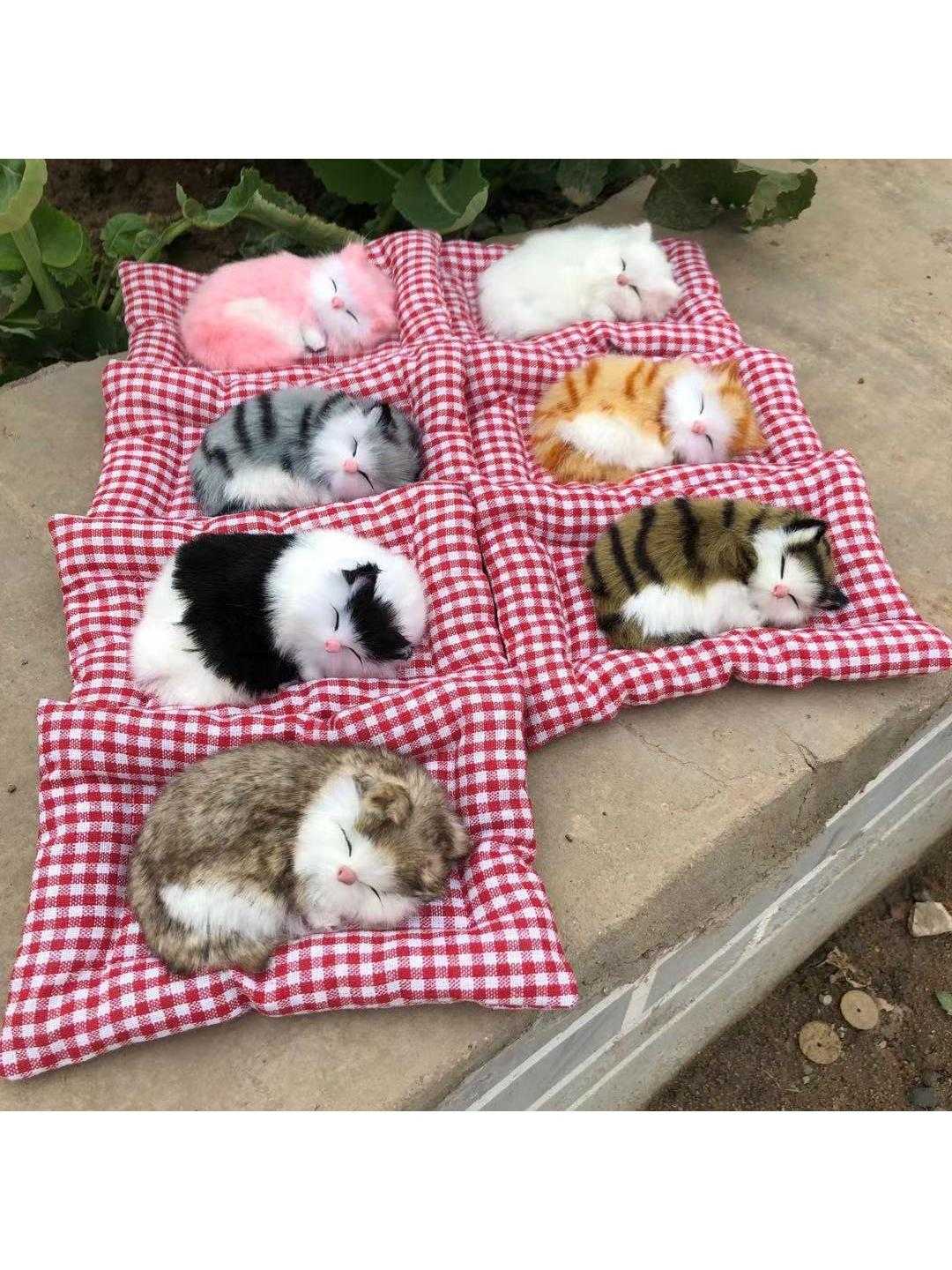 Simulated cat bamboo charcoal cat activated carbon car ornaments car ornaments containing jewelry ornaments cloth pad simulated cat