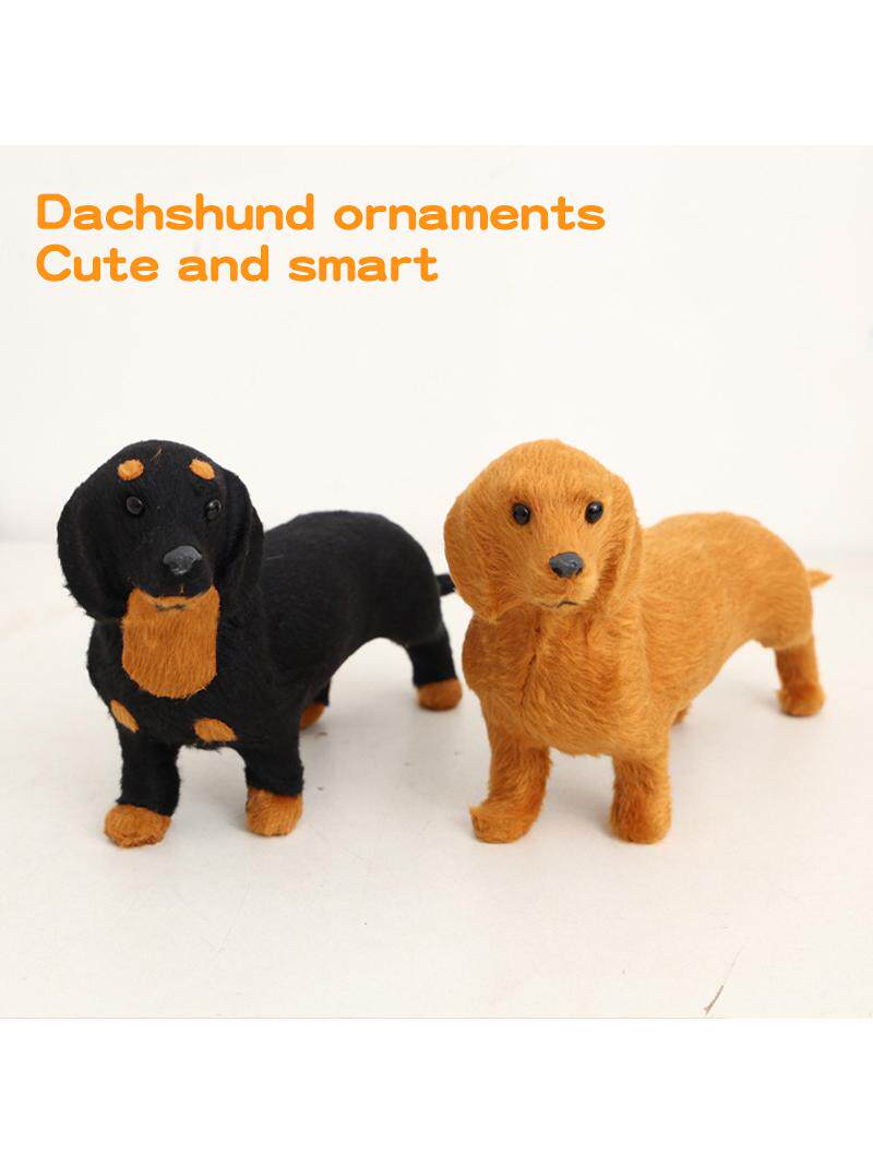 New creative dachshund plush crafts products ornaments home living room decorations animal decorations