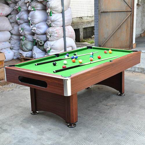 厂家直供 室内7.5尺大号台球桌 自动集球撞球台黑八桌 Pool table