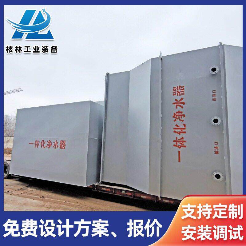农村生活饮用水净水器 湖水景观水水库水混凝反应沉淀过滤一体化