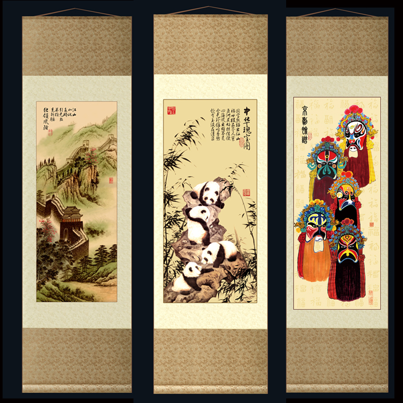 特色北京长城脸谱熊猫旅游纪念品