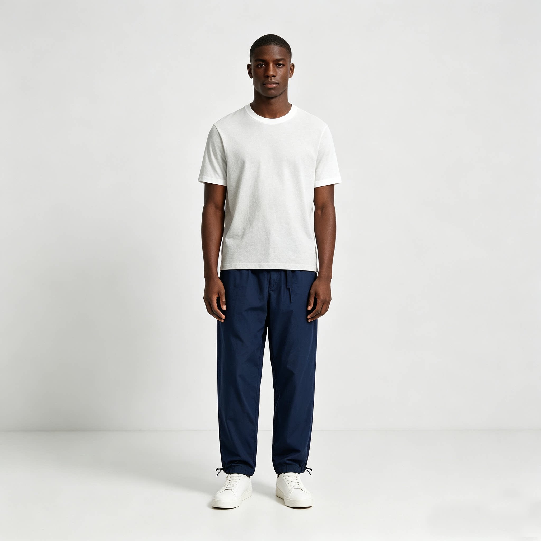 特价 男女同款宽松版 字母暗提花 带松紧带收缩休闲时尚卫裤