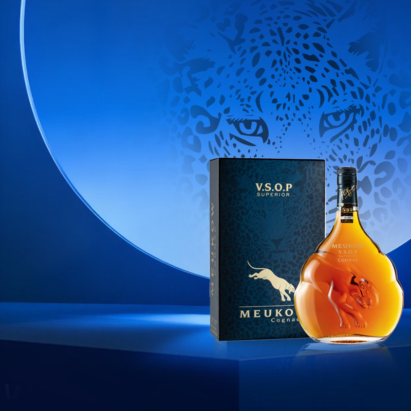 墨高Meukow VSOP干邑白兰地 700ml 法国洋酒烈酒口粮酒礼盒装