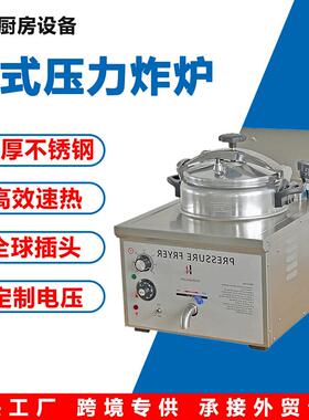 出口美式炸鸡腿台式压力油炸锅带温控  商用台湾炸鸡排压电炸炉
