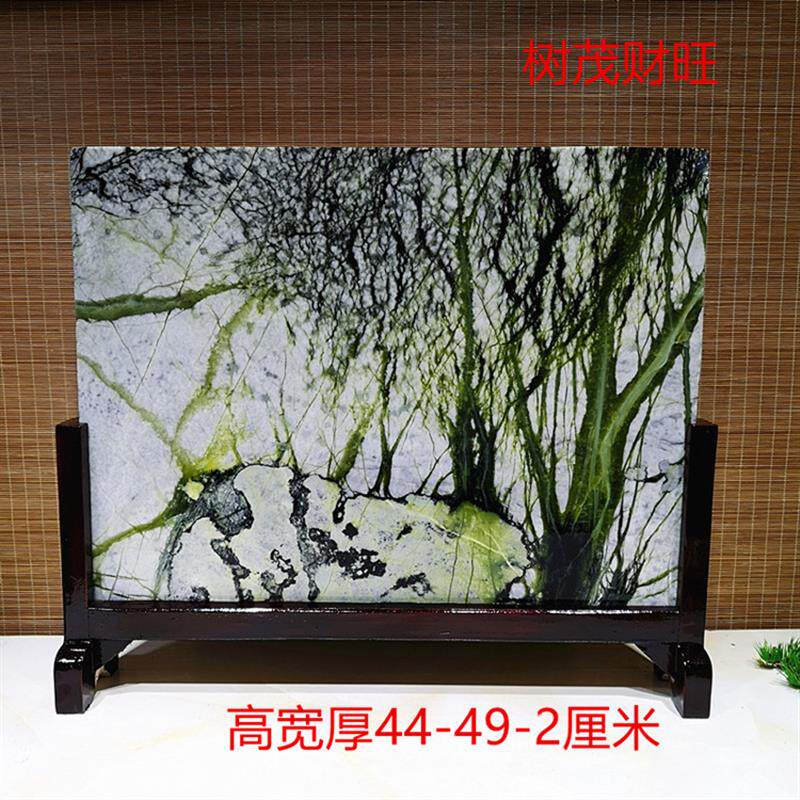 图案石玉树石岫玉原石+草花石+大理石国画石观赏石居家装饰摆件