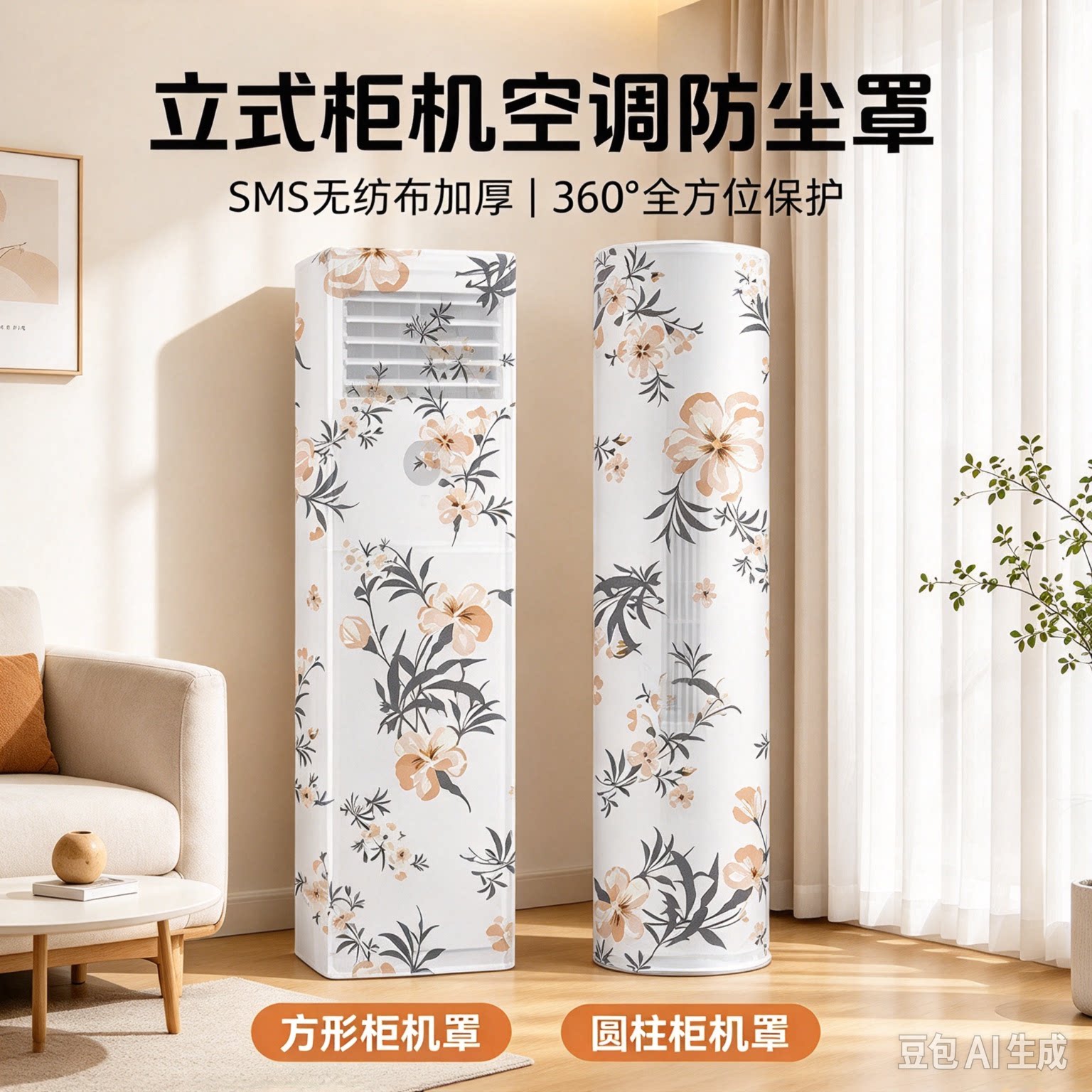 空调套防尘罩通用立式空调全包保护套高弹力无纺布挂机罩空调罩JT