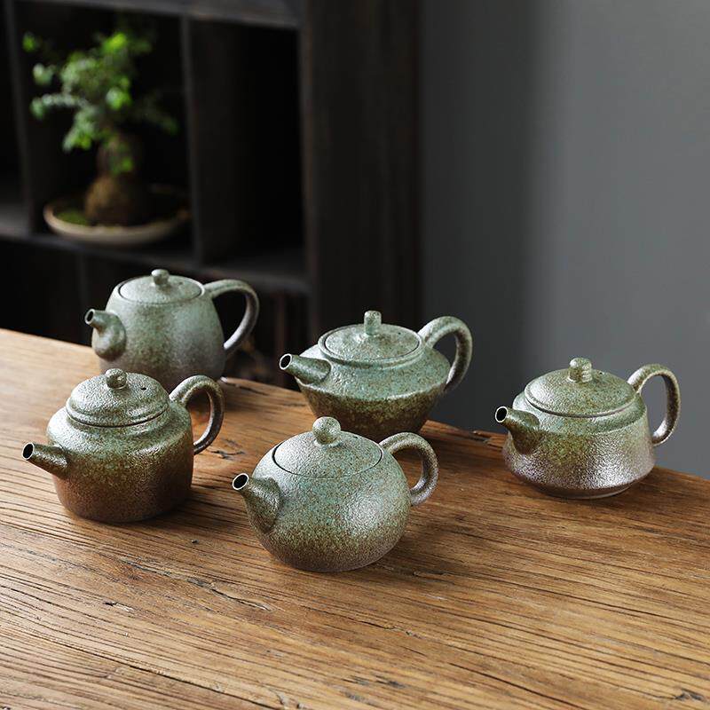日式复古手工禅风茶壶粗陶茶具套装功夫茶具家用泡茶壶陶瓷单壶