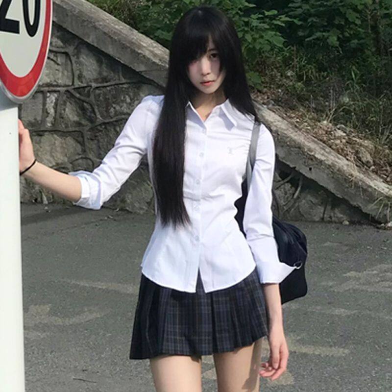 校供感多色收腰长袖短袖jk制服秋冬款上衣