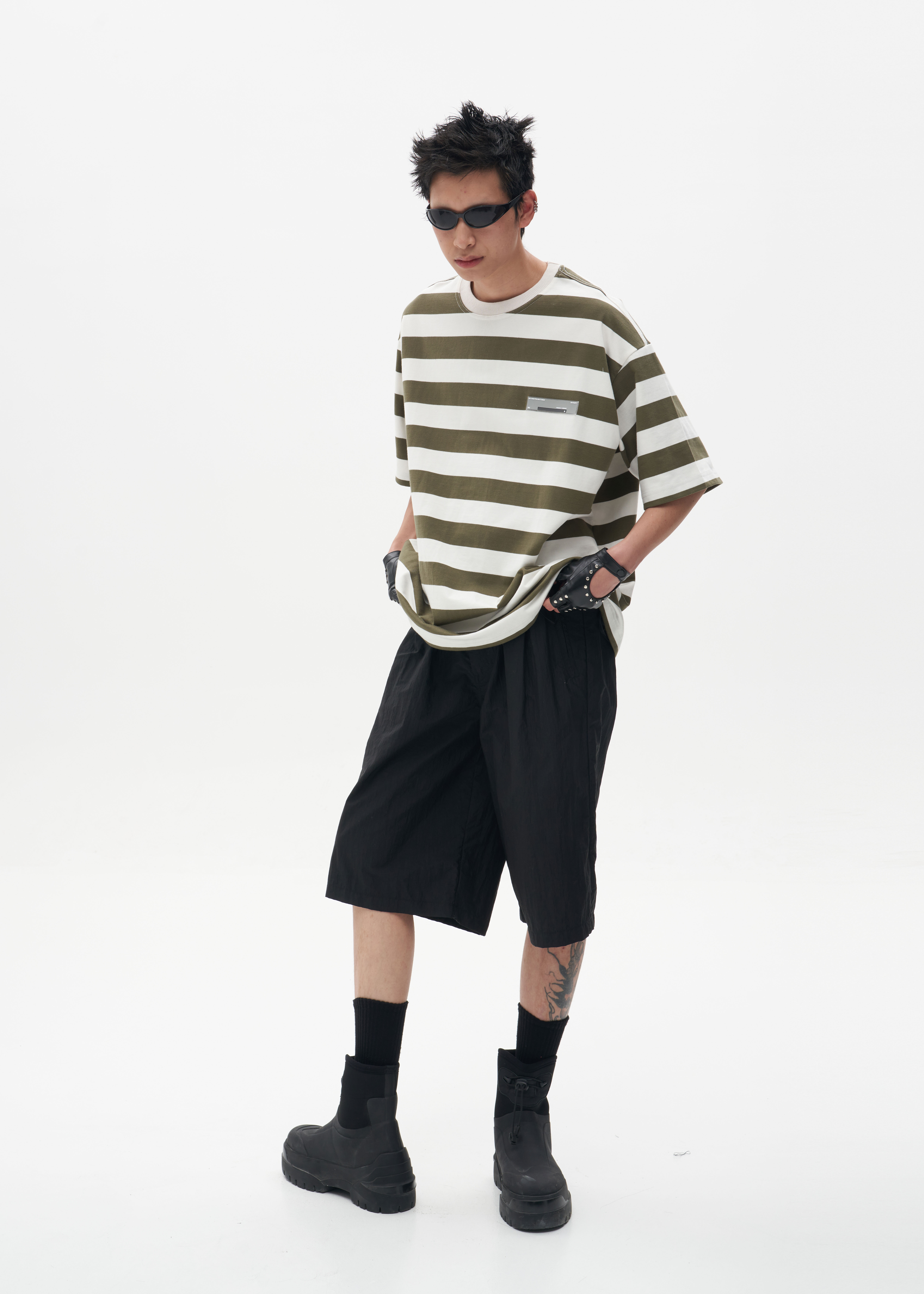 sfttr中裤宽松潮立体打褶