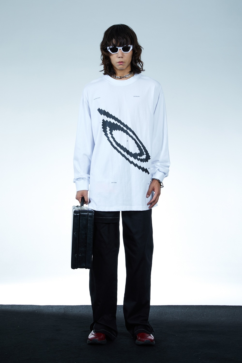 sfttr长袖T恤漩涡四色廓形宽松