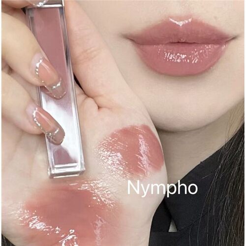 奶茶摩卡杏仁色！纳*S王牌nympho白开水纯欲唇釉清冷灰裸低娜粉