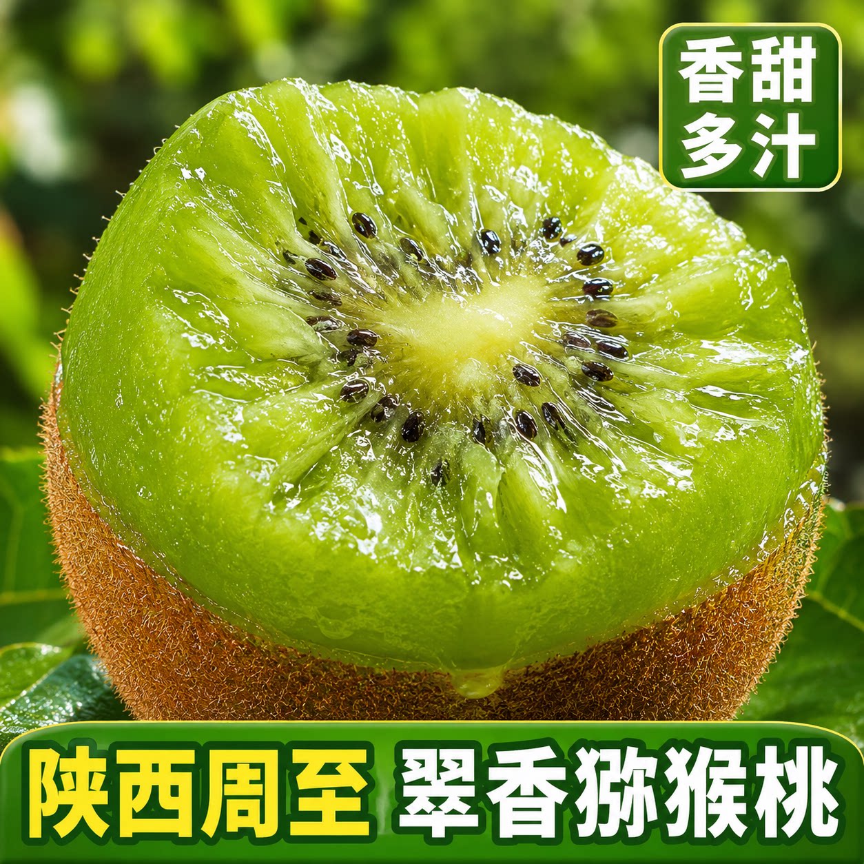 陕西周至新鲜翠香猕猴桃