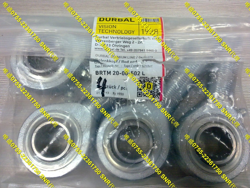 BRF 14-00-502 德国DURBAL高速杆端关节轴承 BEFN18-20-502