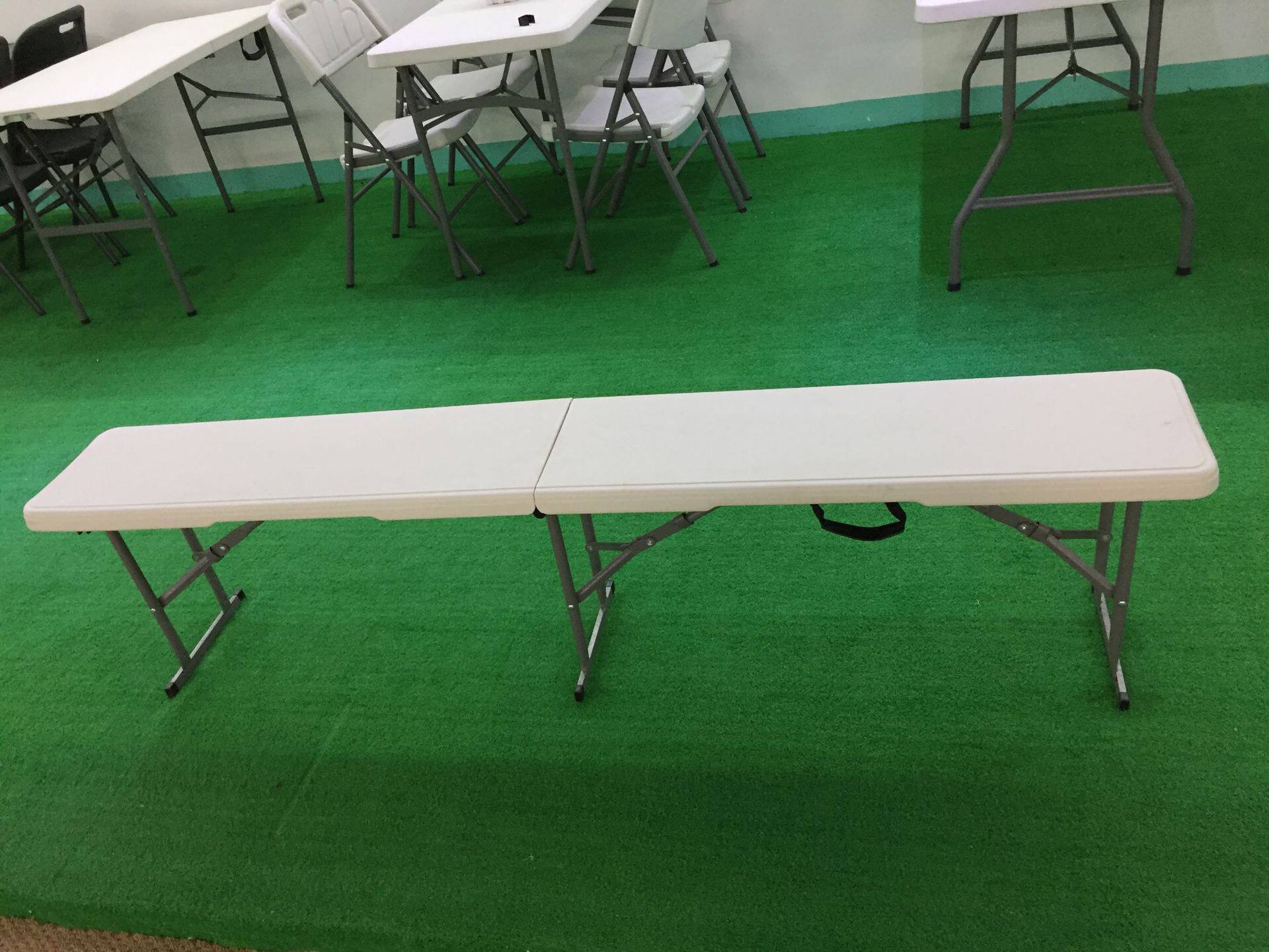 中空凳面吹塑凳室外小折凳轻型塑料长凳长方形手提式塑料凳