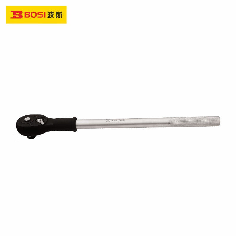 波斯工具（BOSITOOLS）19mm滚花柄棘轮扳手510mmBS366850
