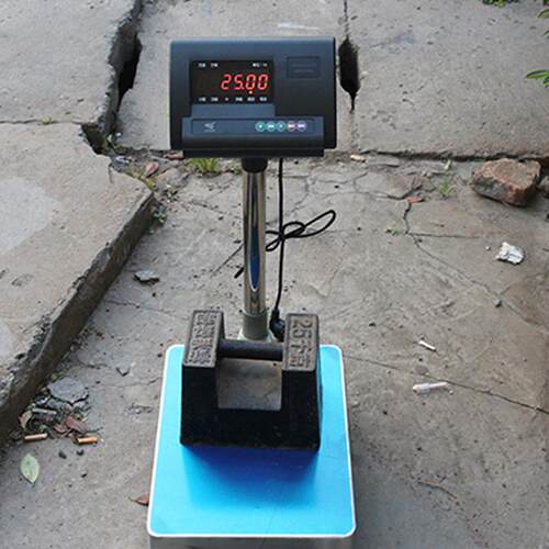 00kg/20g电子台秤耀华工业台称45*60cm不锈钢秤面00kg落地台秤
