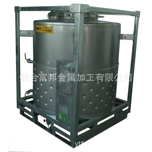 工厂定制压凸加热保温吨桶不锈钢304圆形316化工电解液周转吨箱