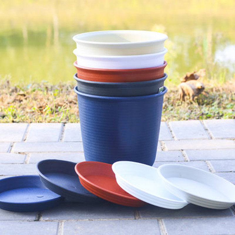 花盆塑料加厚树脂多肉花盆仿陶瓷花盆大号简约阳台吊兰塑料花盆