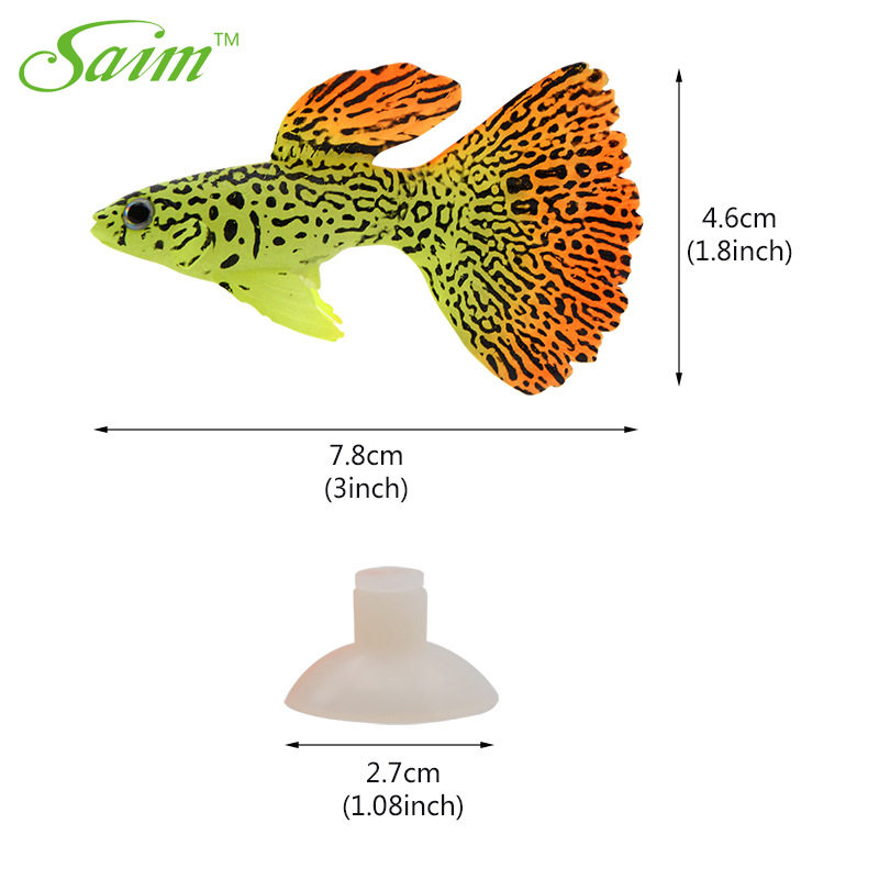 批发仿真海洋热带鱼鱼缸造景假装饰品夜光仿真小丑鱼孔雀鱼神仙鱼
