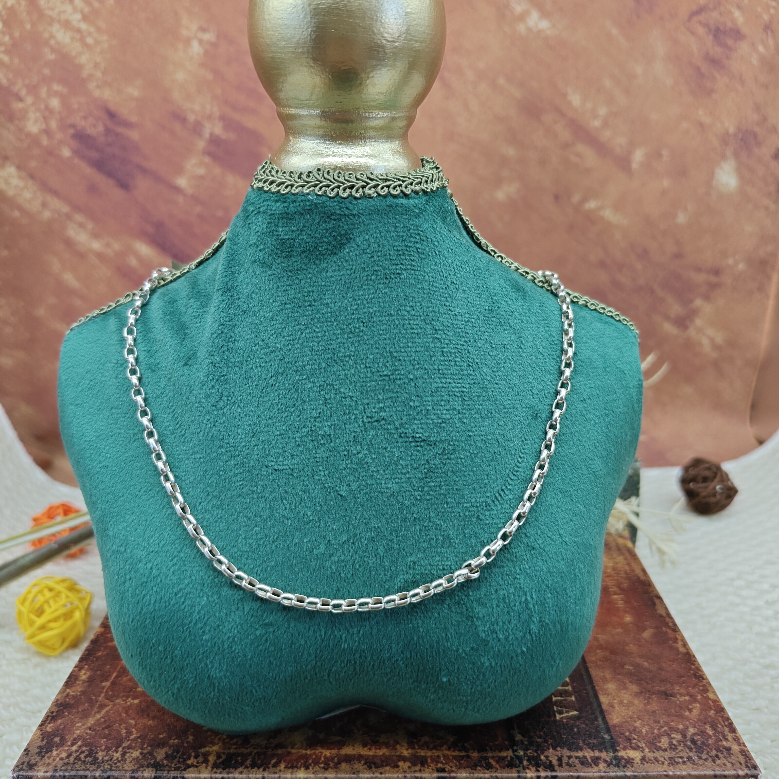 Vintage中古欧洲回流92银饰项链