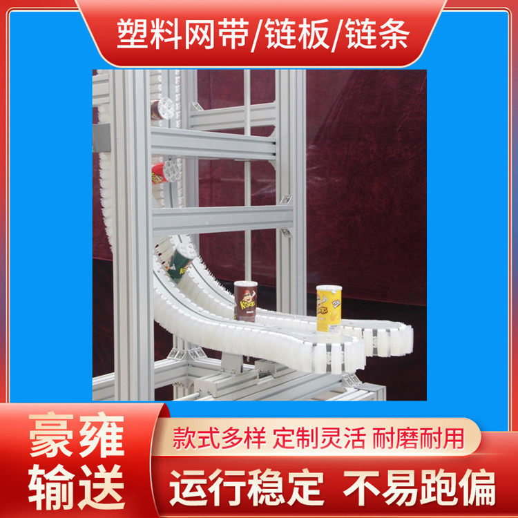 厂家定制6383103柔性链输送机齿形循环柔性链板夹瓶提升机