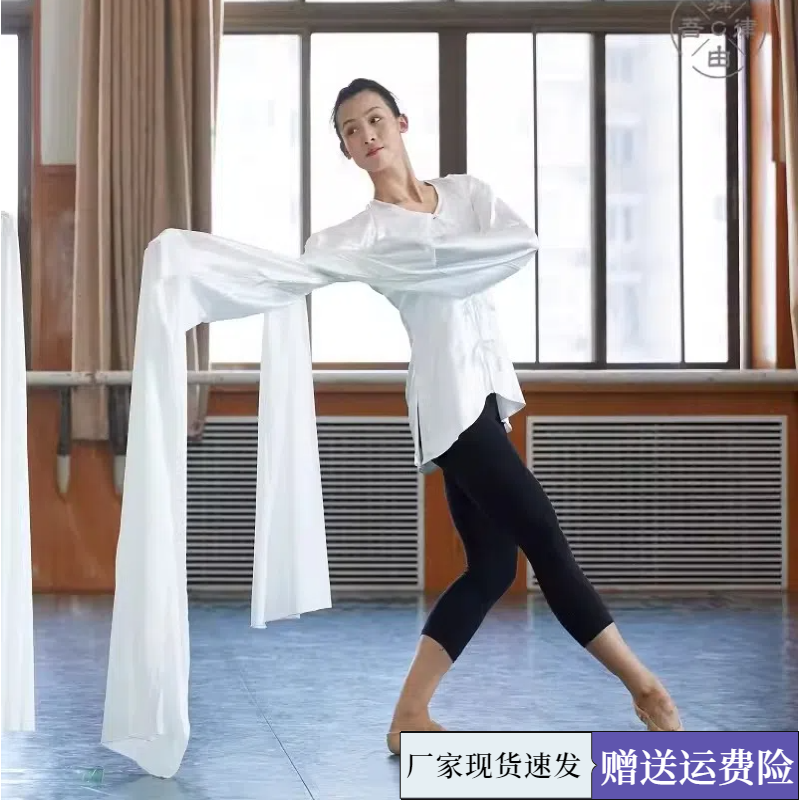 演艺厅古典水袖京剧目专业表演基础训练功汉服新款上衣