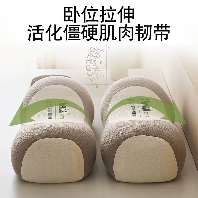 2025新款全荞麦护颈立体枕成人助睡眠牵引枕支撑硬圆柱颈椎枕批发