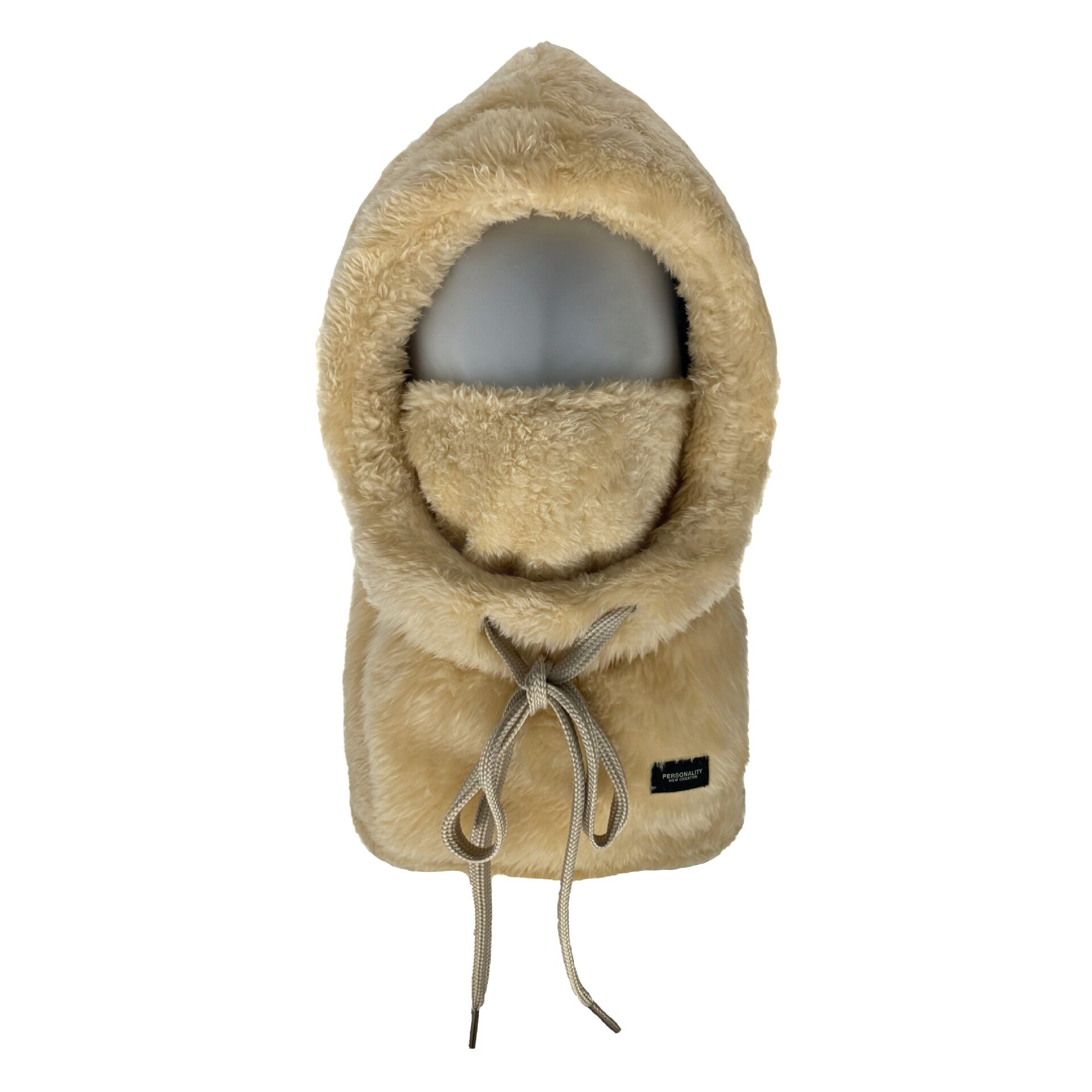跨境围脖口罩一体帽女冬季加绒加厚套头护耳防风棉帽骑车保暖帽子