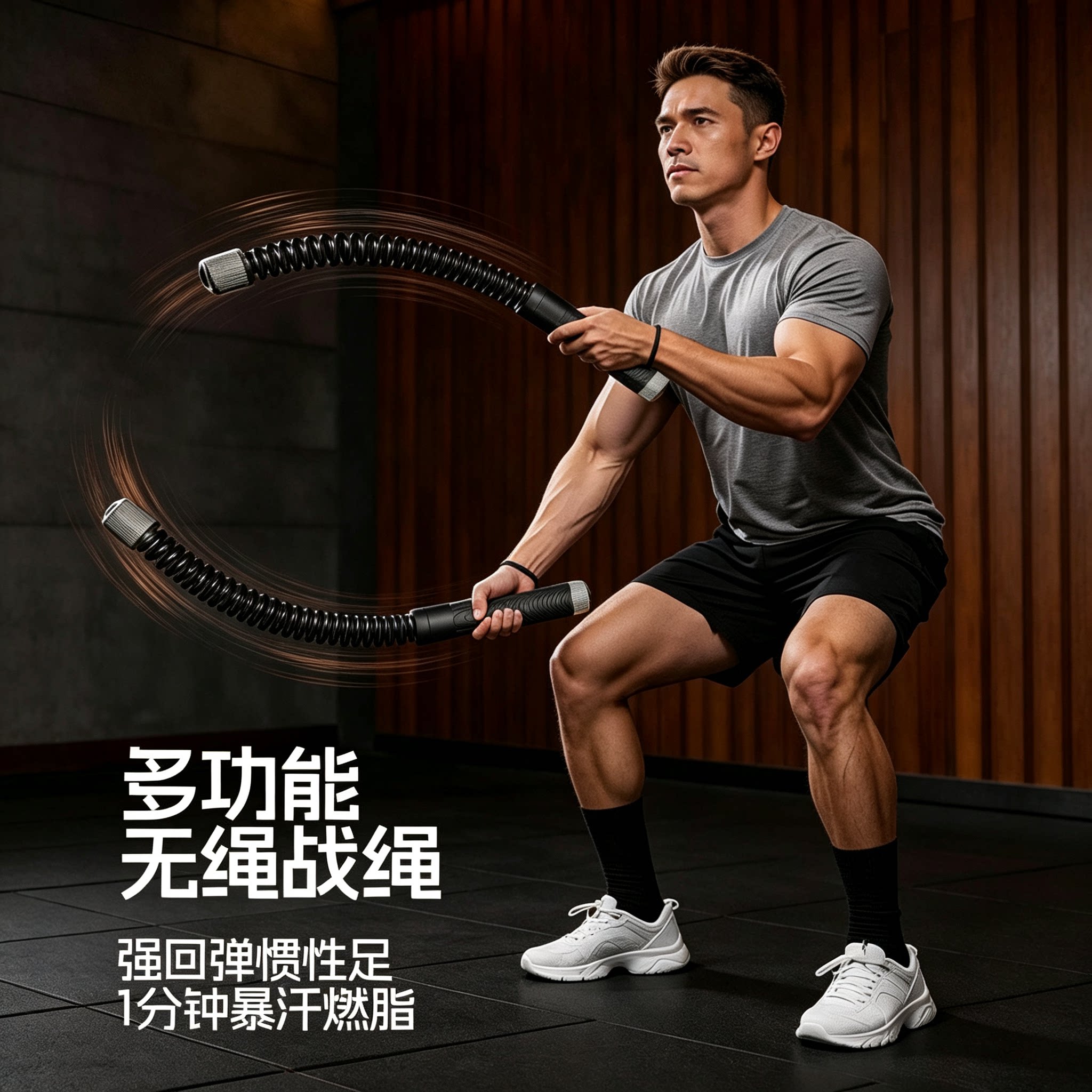 无绳战绳臂力器全身肌肉训练