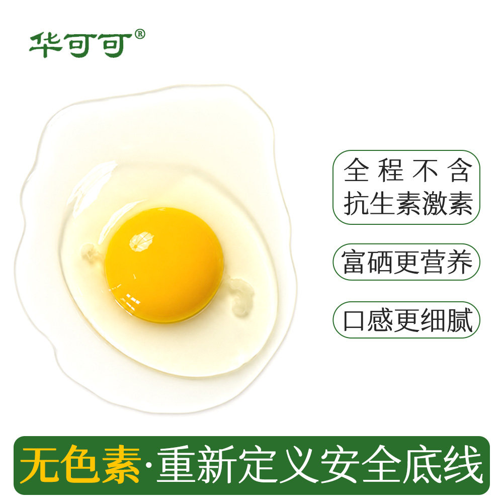 华可可无色素鸡蛋30枚宝宝辅食孕妇营养新鲜无激素抗生素溏心蛋