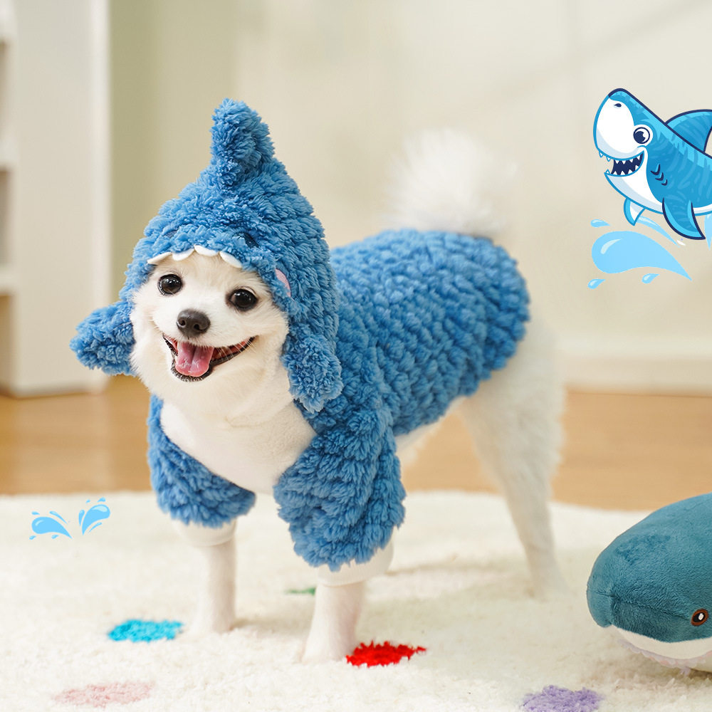 秋冬新品可爱加厚宠物狗狗猫咪衣服狗变身猫搞怪加绒中型犬用品