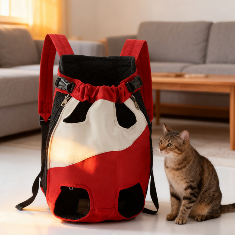猫狗通用宠物背包 胸前双肩两用外出旅行包 背带宠物外出包
