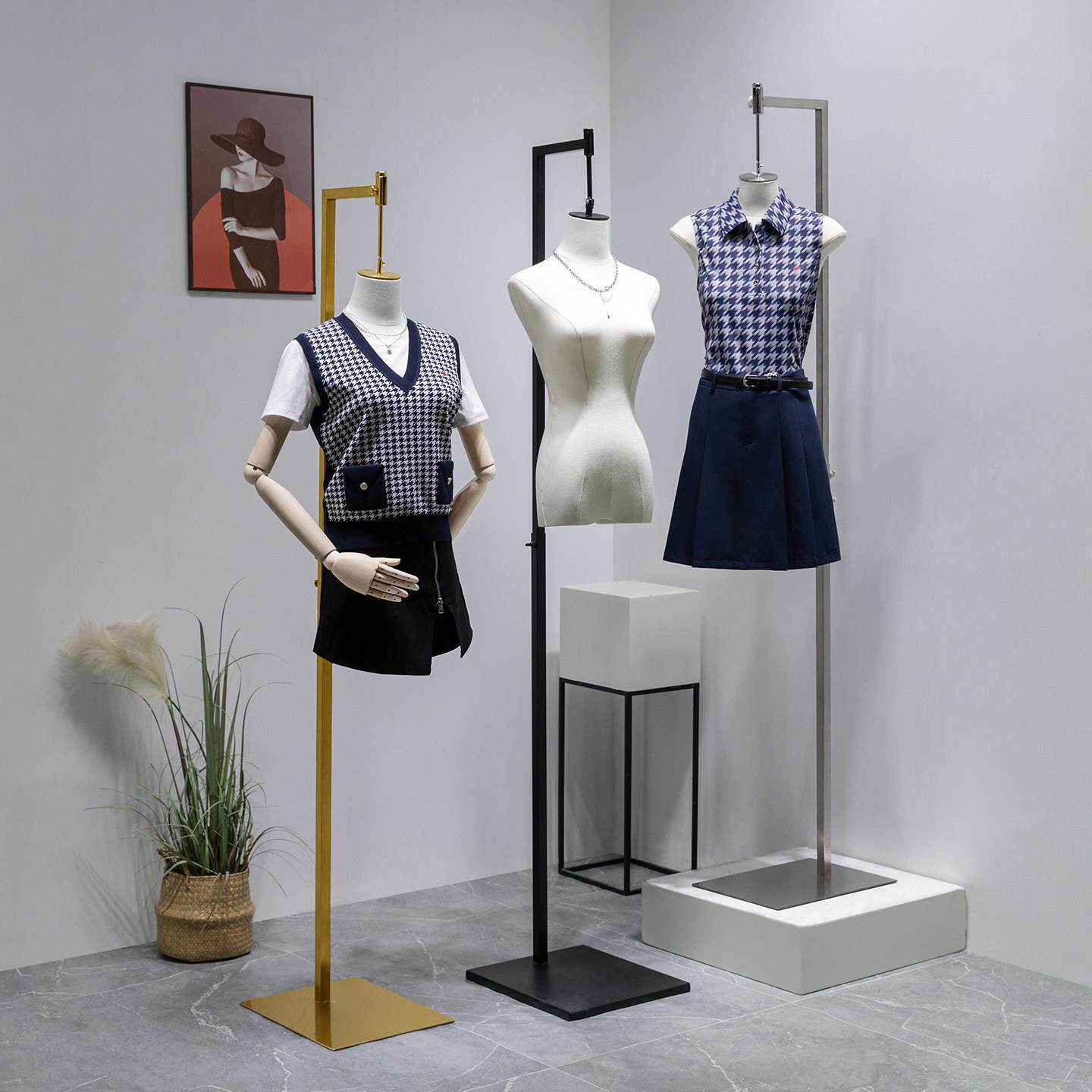 服装店女装橱窗半身人体吊挂模特人台道具男全身悬挂假人偶展示架