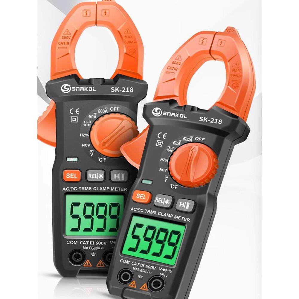 福禄克交直流电流600A钳形表SK-218多功能钳表电工智能防烧交直流