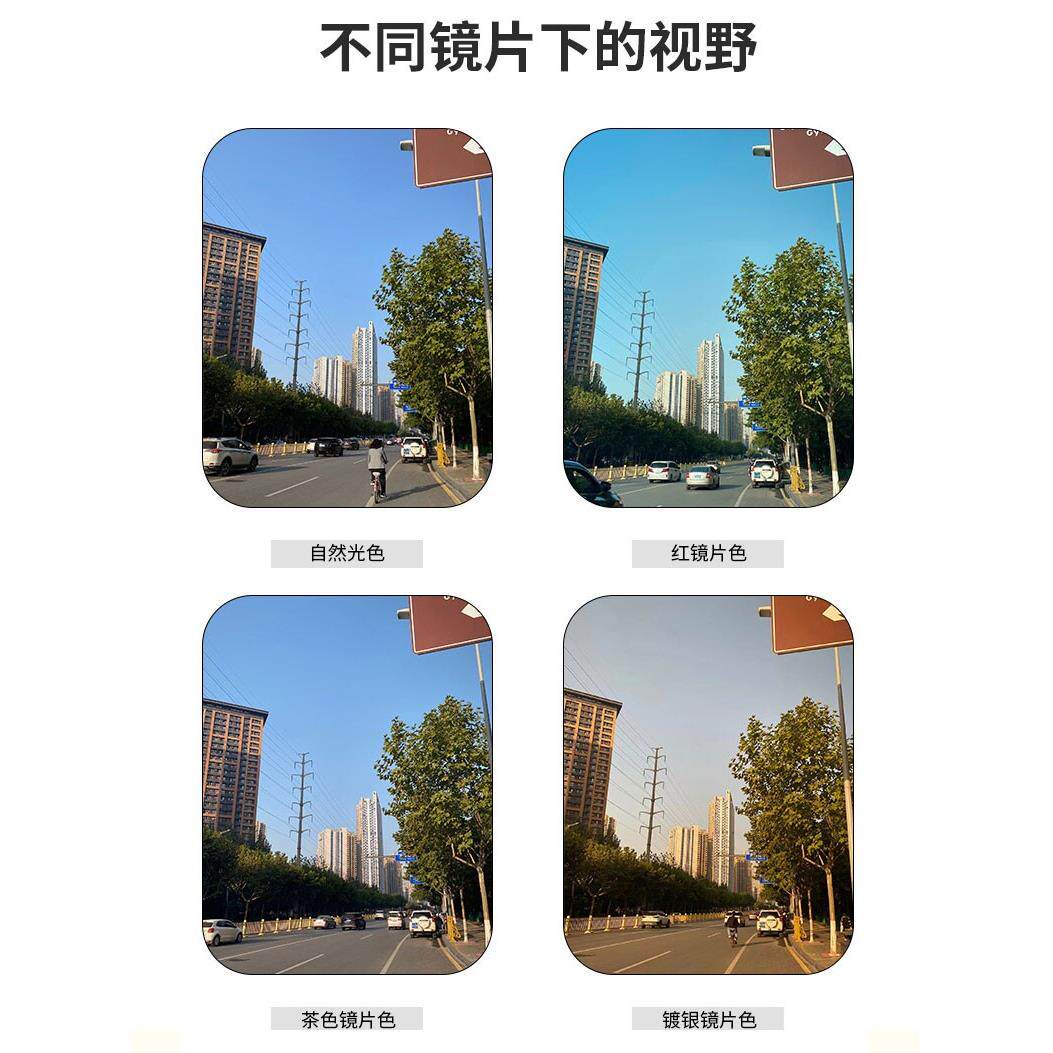 摩托车护目镜头盔护目镜覆古滑板车骑行防晒越野防风护目镜配近视