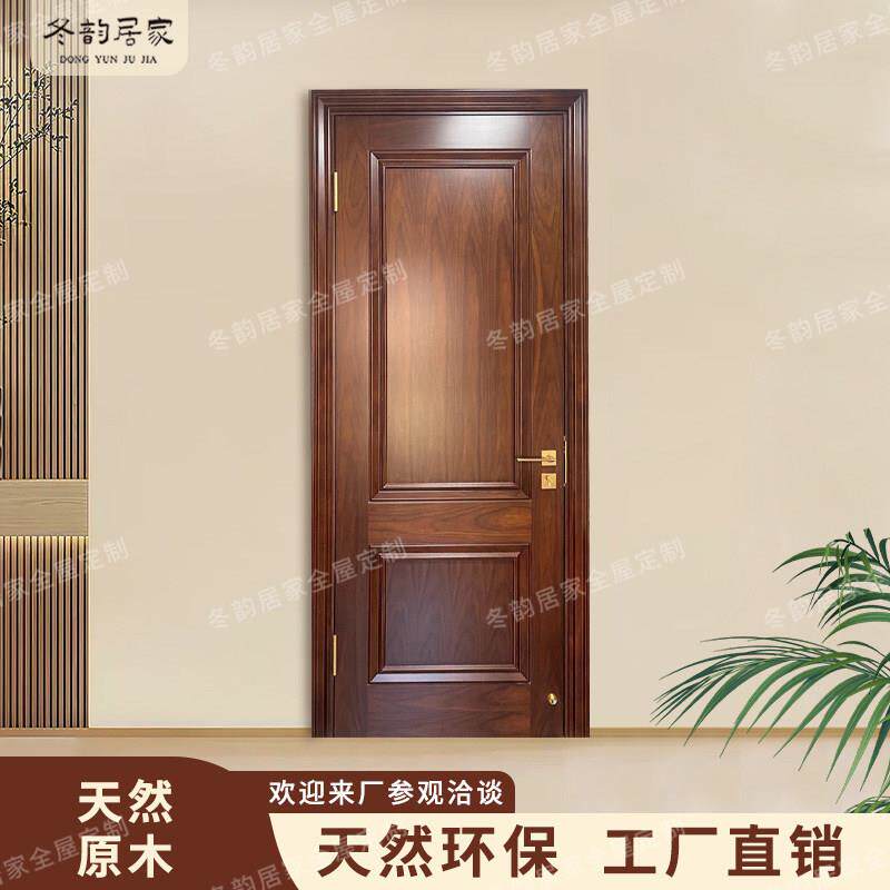 红樱桃原木烤漆门卧室门套装化妆室门室内实木房间门别墅全屋定制