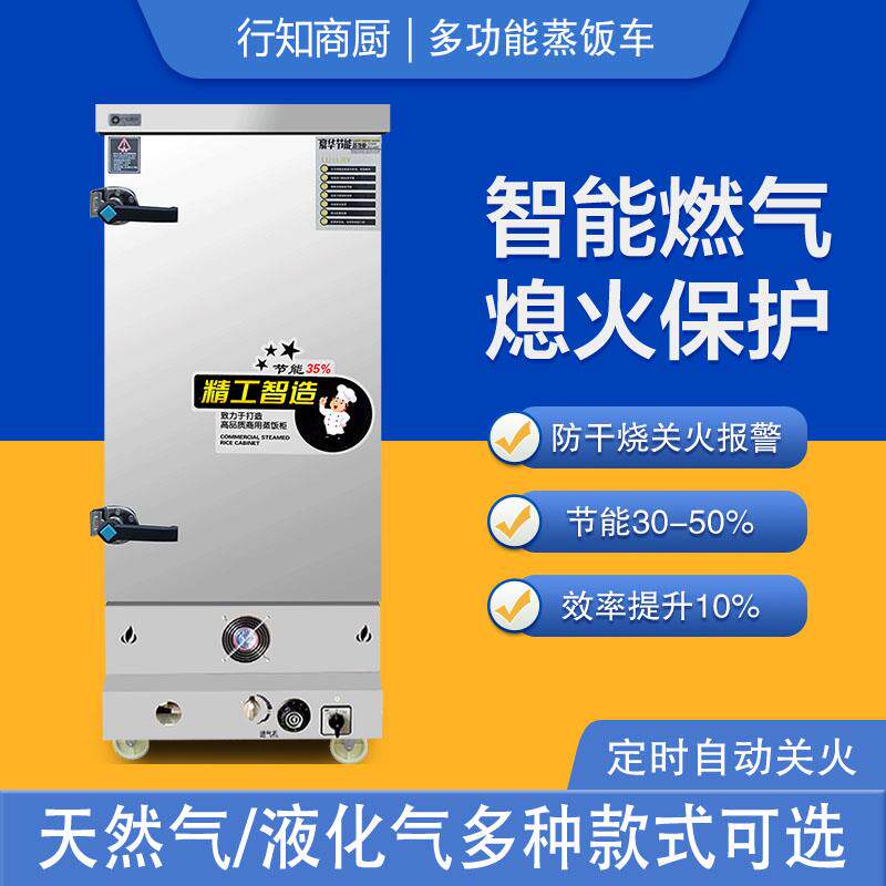 节能液化瓦斯蒸饭柜车器商用全自动蒸箱食堂天然燃气蒸馒头米饭机