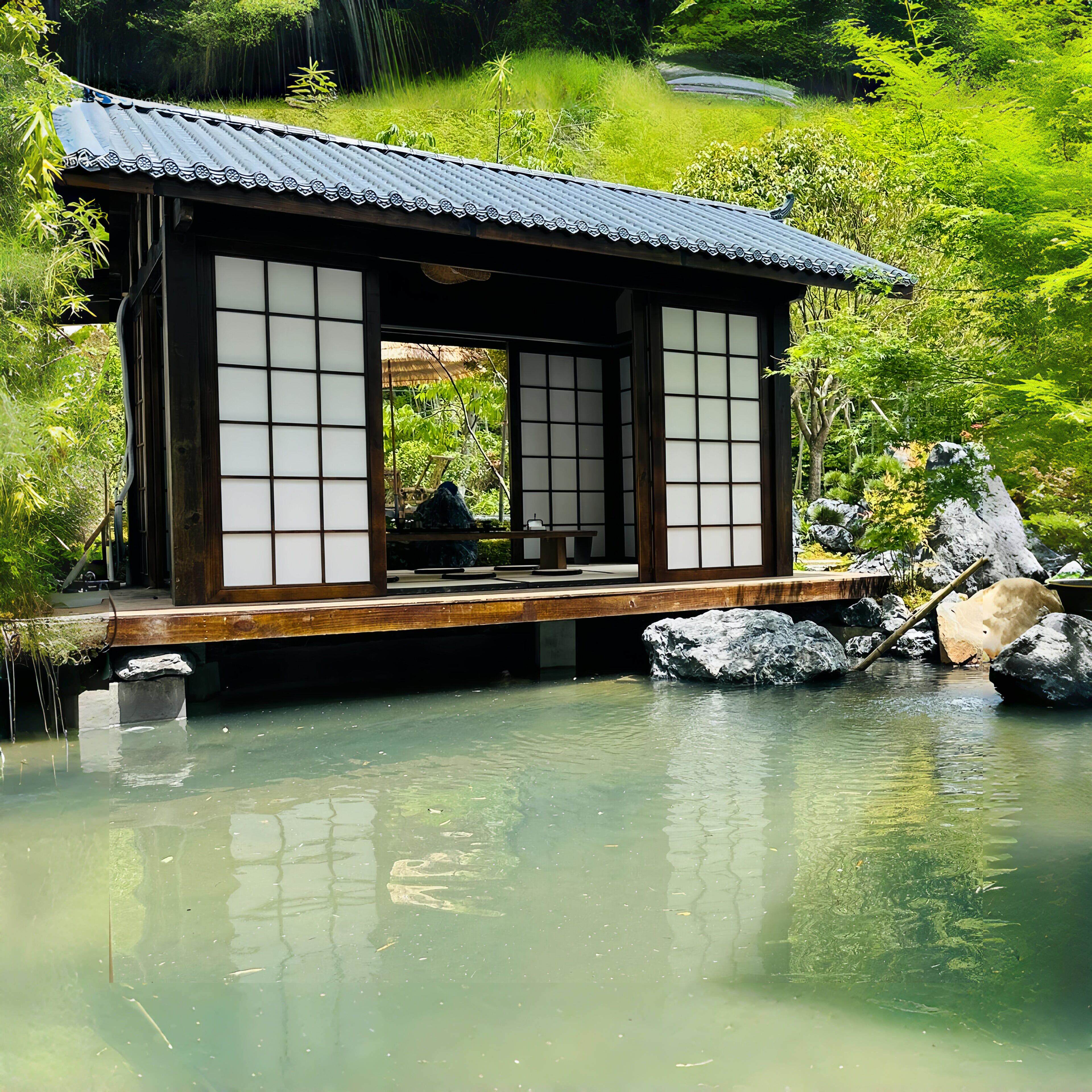 户外小屋实木凉亭室外庭院别墅花园小木屋彷古亭子打卡移动茶室