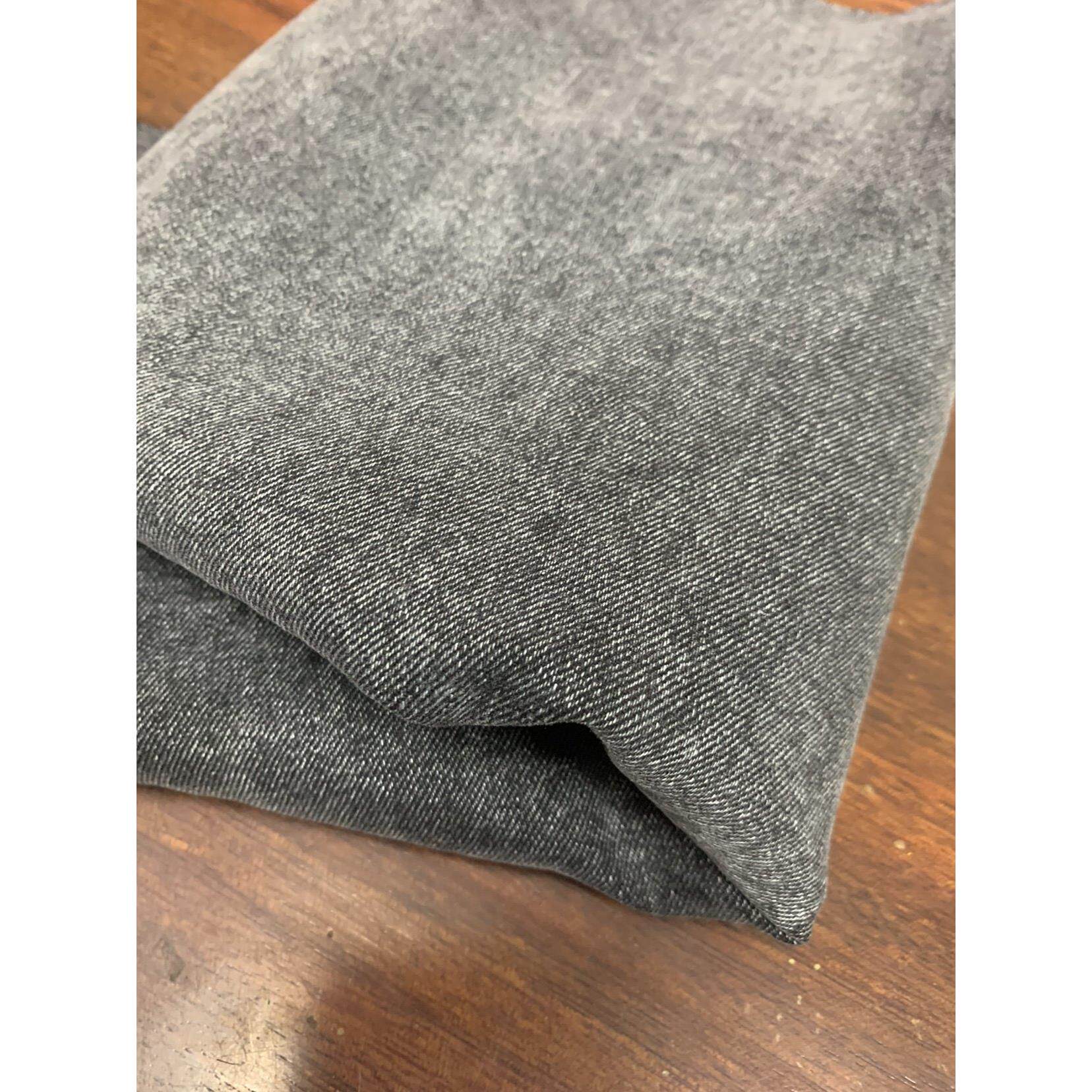北江布业烟灰色水洗牛仔面料厚斜纹面料柔软耐穿服装设计牛仔面料