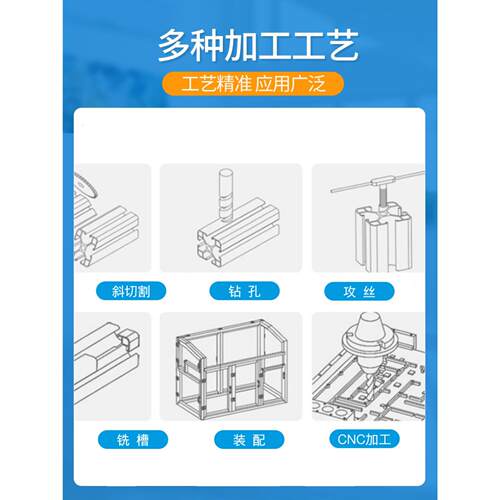 欧标6060L铝型材6090三槽60120自动化设备框架铝型材厂家直销