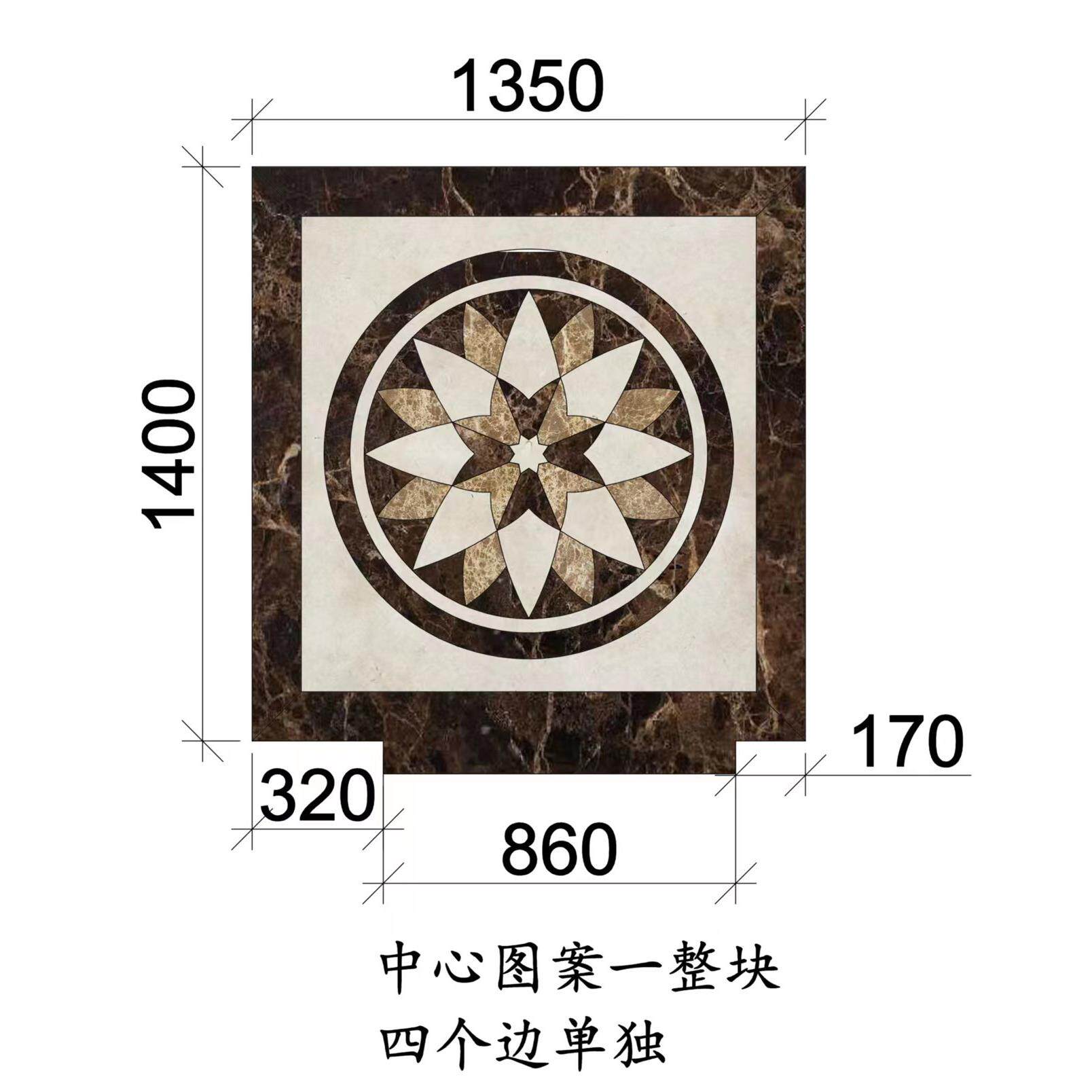 天然石材电梯拼花大理石玄关设计 轻奢风格地面建筑装修 云浮市产
