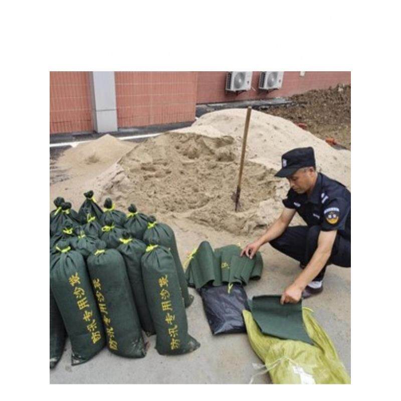 防汛专用沙袋定制加厚帆布防洪沙包抽绳家用有机硅抗洪吸水蓬胀袋