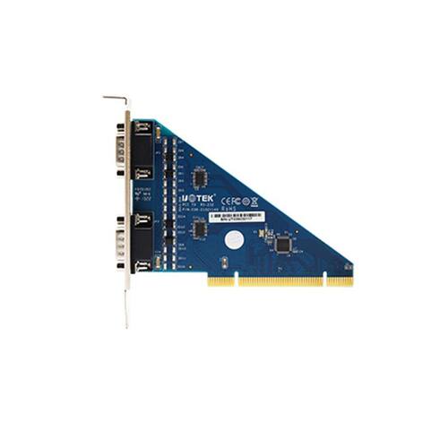 宇泰utek pci转2口rs232串口卡工业级串口转换防雷扩展卡UT-7702