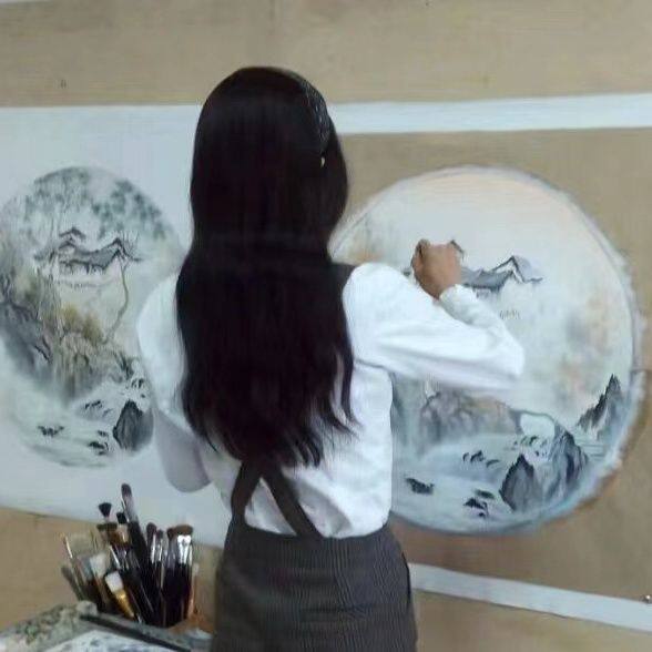 油画照片纯手绘人像真人肖像宠物自画像装饰风景代画婚纱人物【15