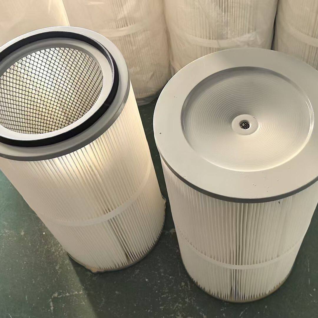 除尘滤芯滤筒滤筒阻燃覆膜防静电滤筒抛丸机配件工业除尘器滤芯