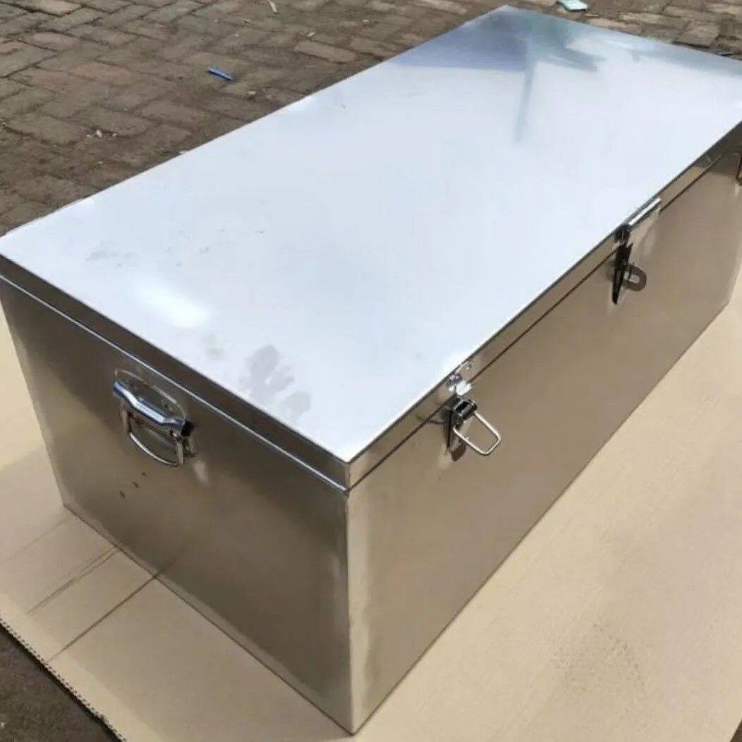 2不锈钢工具箱大号加厚防水维修家电皮卡货车储物专用收纳