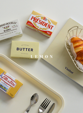 lemon|自制韩国ins博主同款法国黄油块摆件网红食物装饰拍照道具