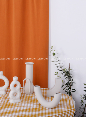 ins风黄色白格子布拍照自拍直播模特网红摆拍摄影道具打卡墙背景